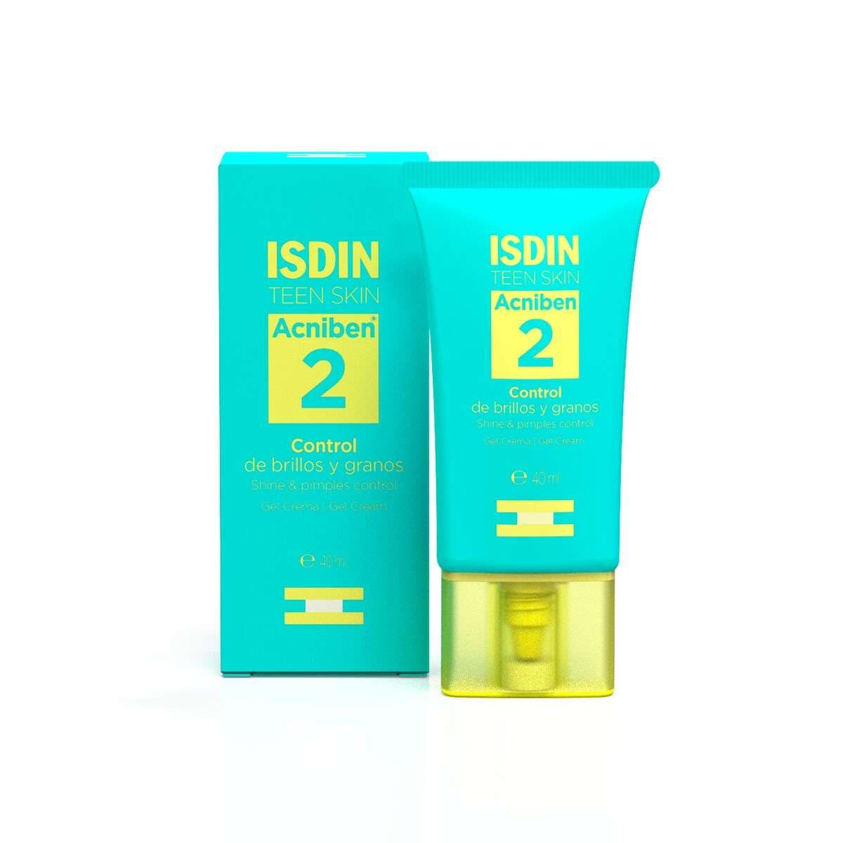 ISDIN Acniben Gel-Creme facial 40ML- Hidratante diário para controlo do brilho e borbulhas
