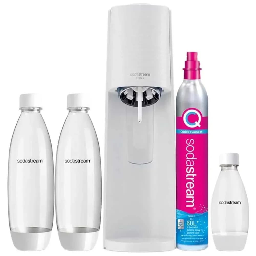 Sodastream Máquina para Água com Gás Terra Branco Value Pack x3