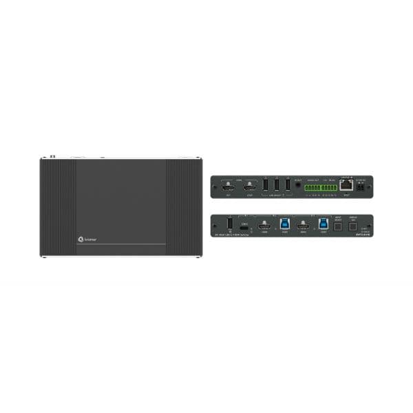 Kramer SWT3-31-HU Switch HDMI/USB-C 4K60 com USB 3.2 e Carregamento PD 60W