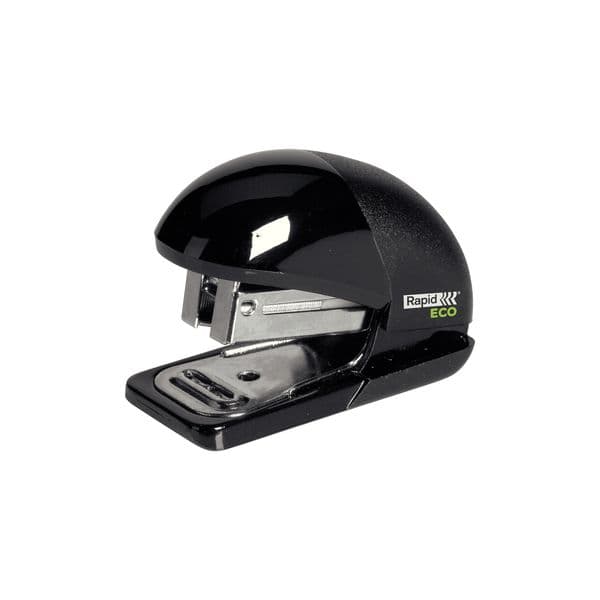 Rapid Agrafador Mini Fashion Eco Até 10 Folhas Usa Agrafes 24/6 e 26/6 Preto