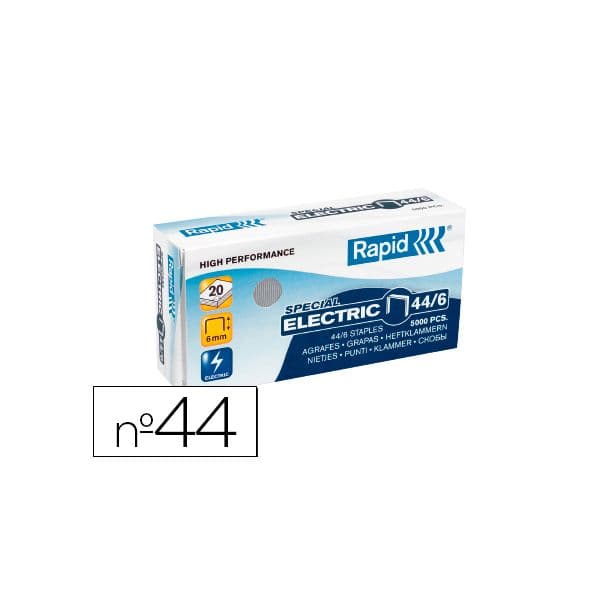 Rapid Caixa 5000 Agrafos Galvanizados Special Electric Nº44/6