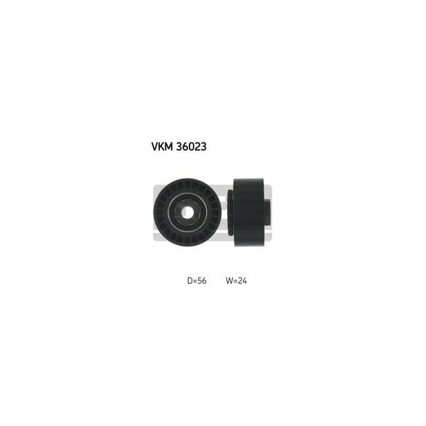 SKF - VKM 36023 - Polia de desvio/de guia, correia trapezoidal estriada - 7316571544472