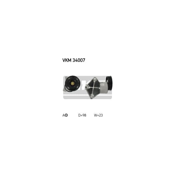 SKF - VKM 34007 - Rolo tensor, correia trapezoidal estriada - 7316571663807