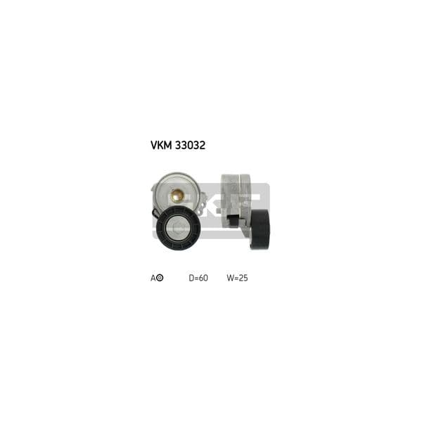 SKF - VKM 33032 - Rolo tensor, correia trapezoidal estriada - 7316572227930