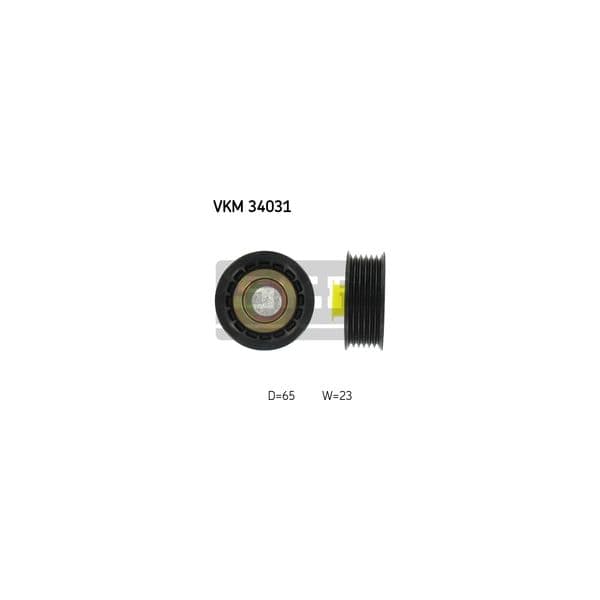 SKF - VKM 34031 - Polia de desvio/de guia, correia trapezoidal estriada - 7316572408100