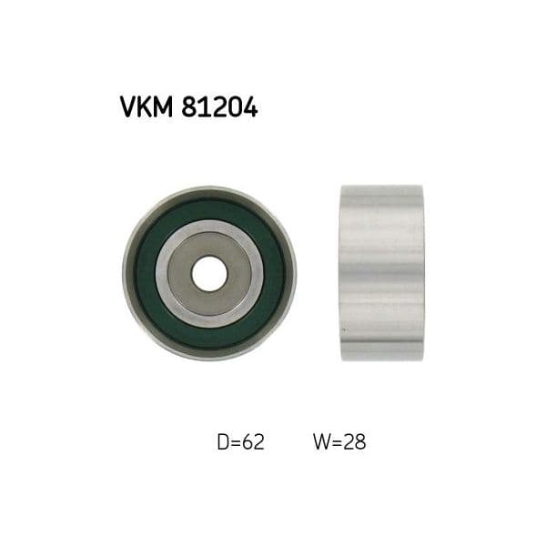 Skf Polia de Desvio/de Guia, Correia Dentada Vkm 81204 7316572412213