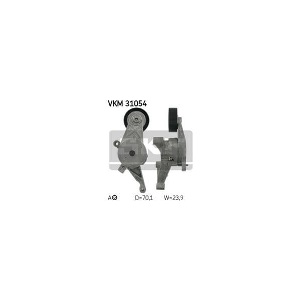 SKF - VKM 31054 - Rolo tensor, correia trapezoidal estriada - 7316574188437