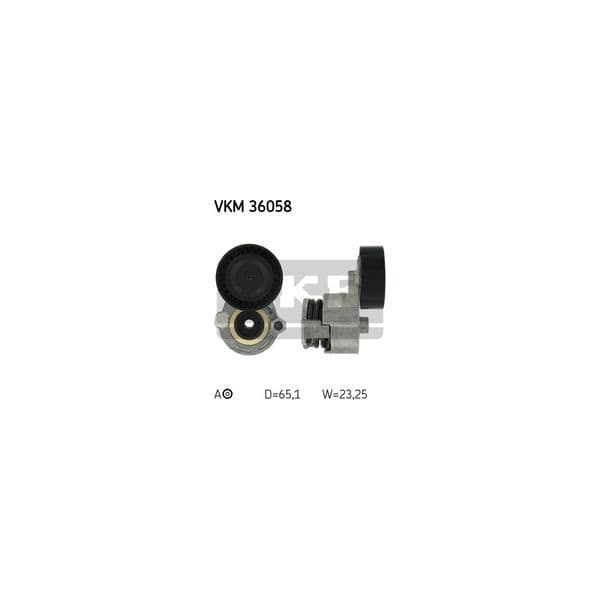 SKF - VKM 36058 - Rolo tensor, correia trapezoidal estriada - 7316574560790