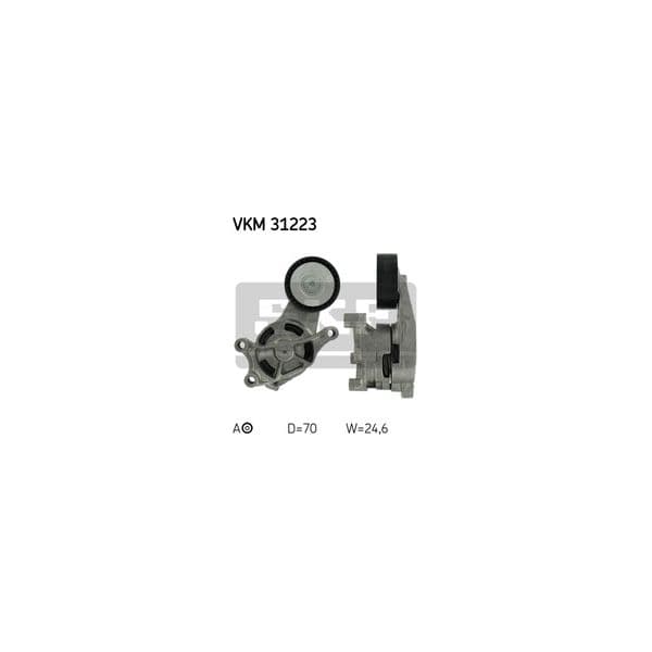 SKF - VKM 31223 - Rolo tensor, correia trapezoidal estriada - 7316574727407