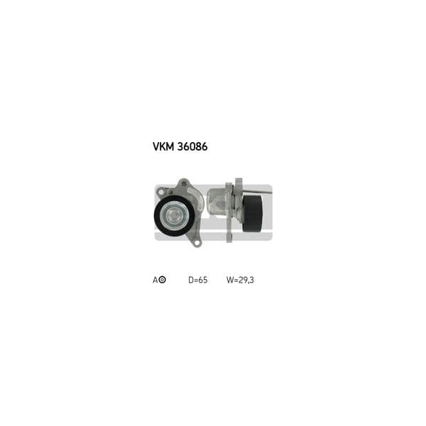 SKF - VKM 36086 - Rolo tensor, correia trapezoidal estriada - 7316574845736