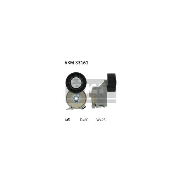 SKF - VKM 33161 - Rolo tensor, correia trapezoidal estriada - 7316574862085