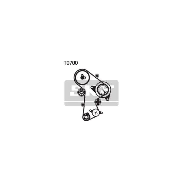 SKF - VKMC 01263-1 - Bomba de água + kit de correia dentada - 7316574868223