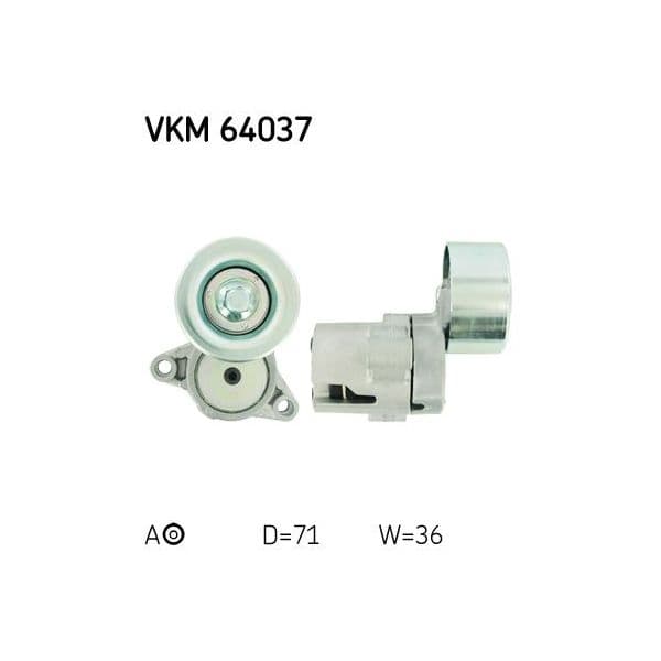 Skf Rolo Tensor, Correia Trapezoidal Estriad - VKM64037