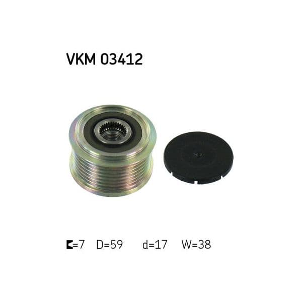 SKF Roda Livre do Alternador - VKM03412