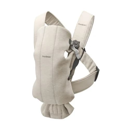 BabyBjörn Porta-Bebé Mini 3D Jersey Light Beige 021087