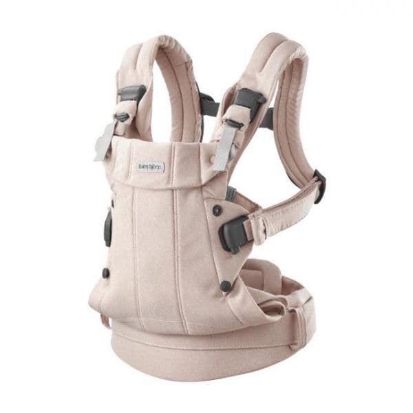 BabyBjörn Porta-Bebé Harmony Woven Mélange Light Pink