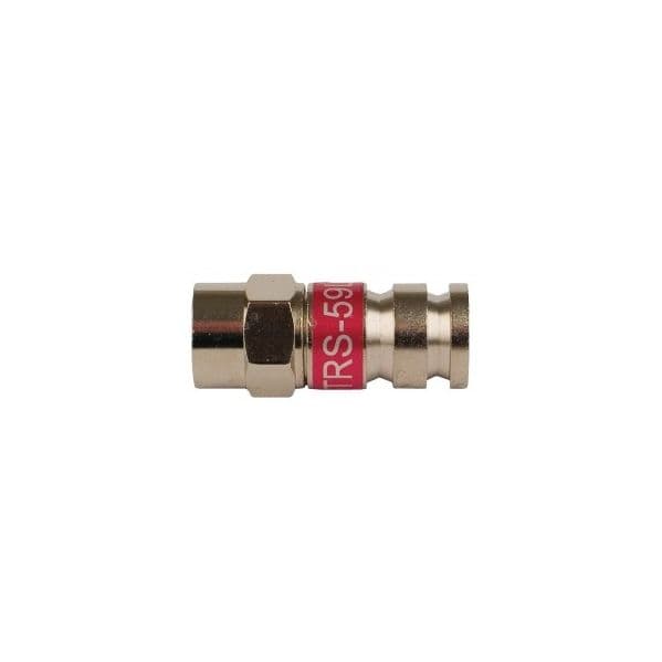 Conector F 6.0 mm Macho Metal Plata