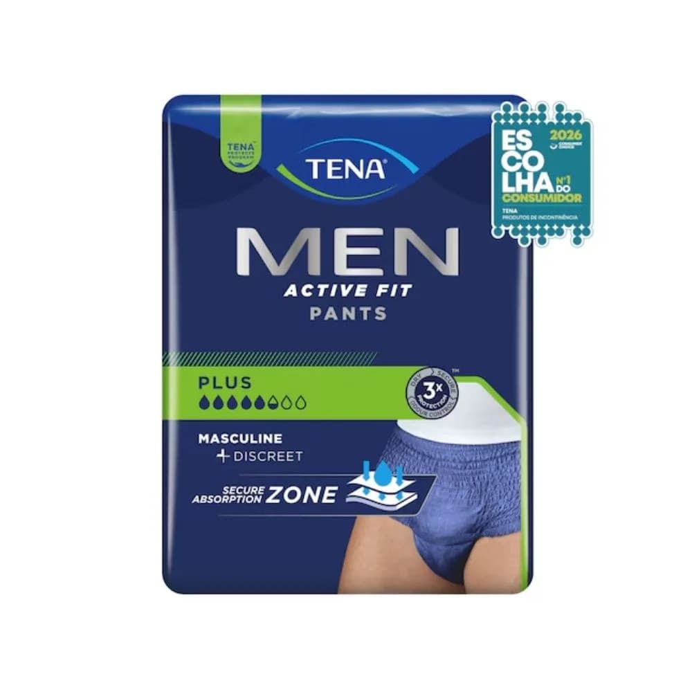 Tena Men Active Fit Cuecas Plus L 8 Unidades