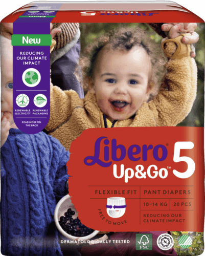 Libero Up & Go Fraldas Tamanho 5 20 Unidades