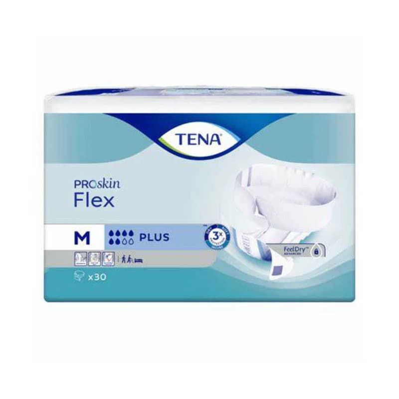 TENA Flex Plus Fralda M 30 Unidades