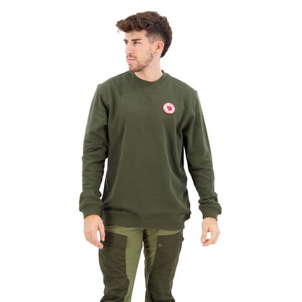 Fjällräven 1960 Logo Badge Sweatshirt Verde M Homem