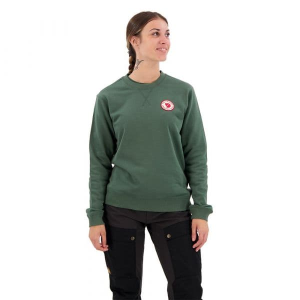 Fjällräven 1960 Logo Badge Sweatshirt Verde S Mulher