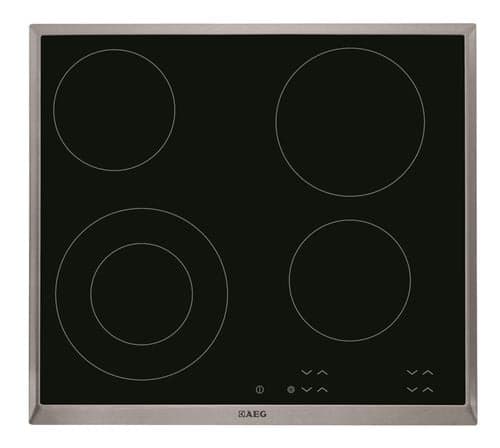 Placa de Vitrocerâmica AEG HK624010XB | Elétrica | 4 Zonas | Preto