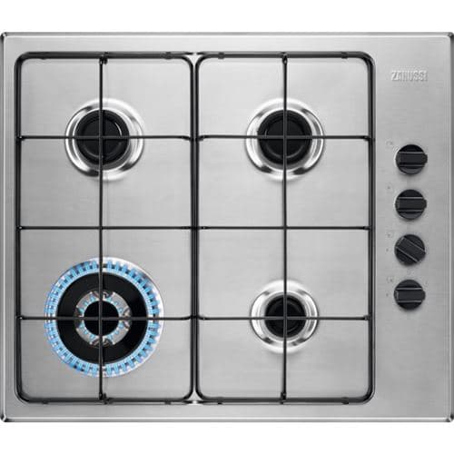Placa a Gás Zanussi ZGH62424XA | 59,4 cm | 4 Zonas | Aço inoxidável