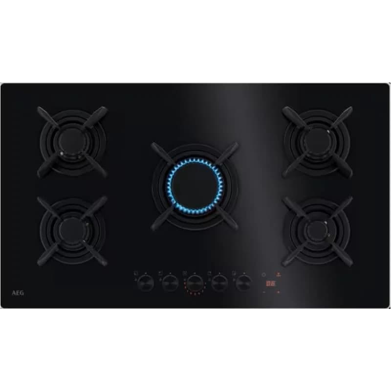 Placa Gás AEG HKB95453NB 88 cm Gás Butano / Propano