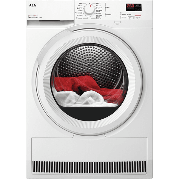 Secador de roupa AEG TR808A2OB | 8.0 kg, Bomba de calor, Início diferido