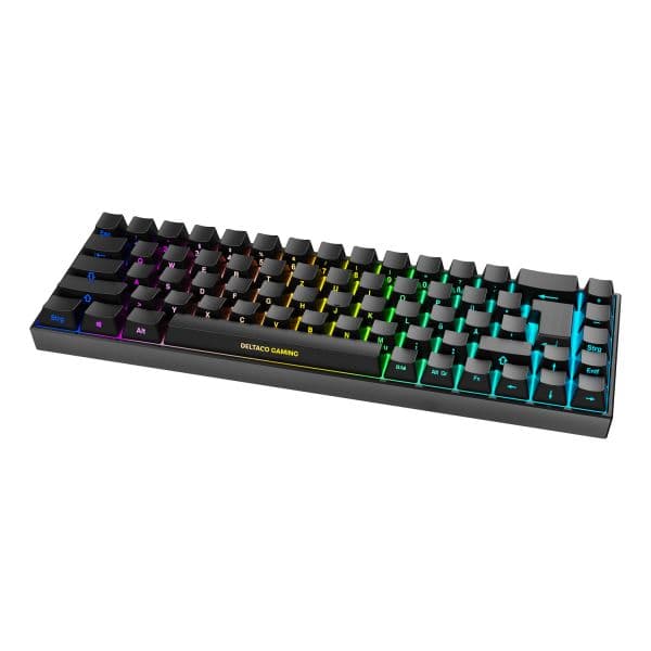 Deltaco DK440R Kailh Red Preto Wireless QWERTZ Alemão