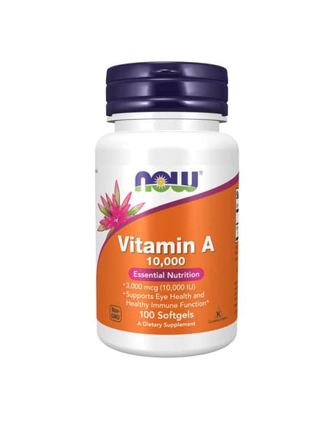 Now Vitamin A 10000 UI. 100 Cápsulas