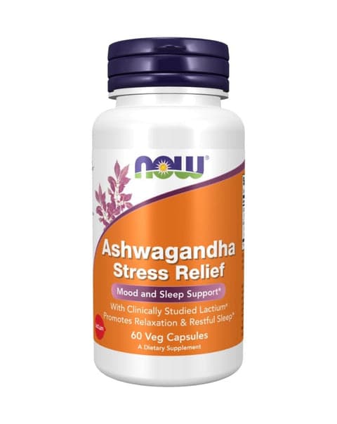 Now Ashwagandha Stress Relief 60 Cápsulas Vegetais