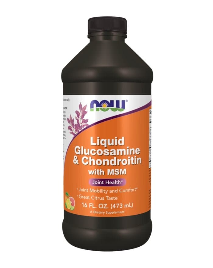 Glucosamina & Condroitina Líquida com MSM - 473ml - Now Foods