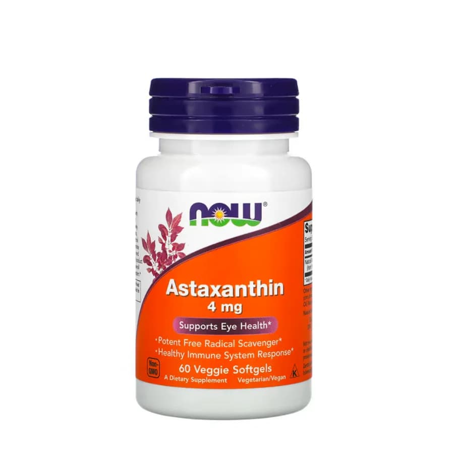 Now Astaxanthin 4mg 60 Cápsulas
