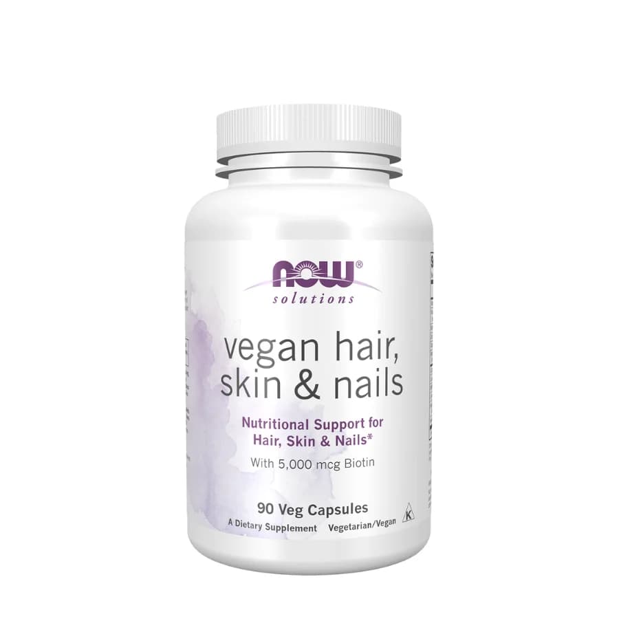Now Vegan Hair, Skin & Nails Cápsulas x90