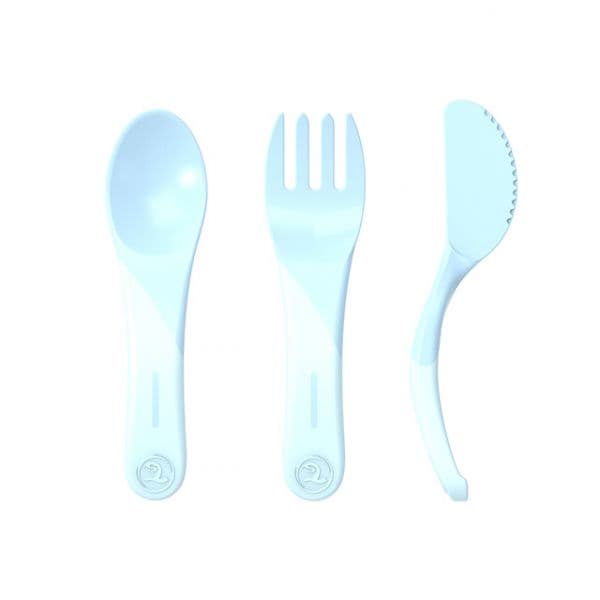 Twistshake Conjunto 3 Colheres (+6 M.) Azul Pastel