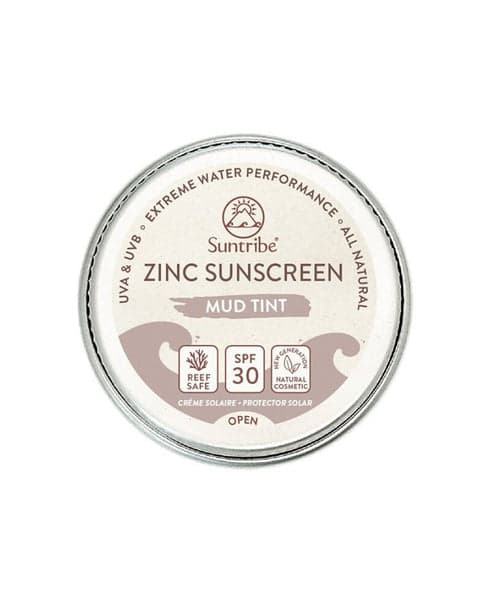 Protetor Solar Suntribe Zinc Sunscreen Creme SPF30 Tom Mud Tint 45g