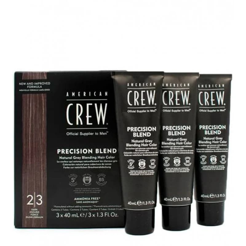 American Crew Men Coloração Precision Blend Tom Dark 3x40ml