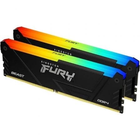 Memória RAM Kingston 32GB FURY Beast RGB (2x16GB) DDR4 3200MHz CL16 Black - KF432C16BB12AK2/32