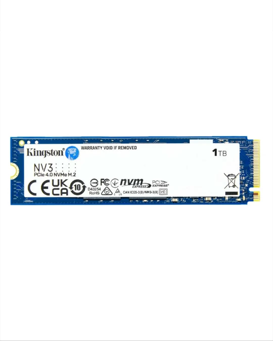 SSD Kingston 1TB NV3 M.2 PCIe 4.0 NVMe - SNV3S/1000G