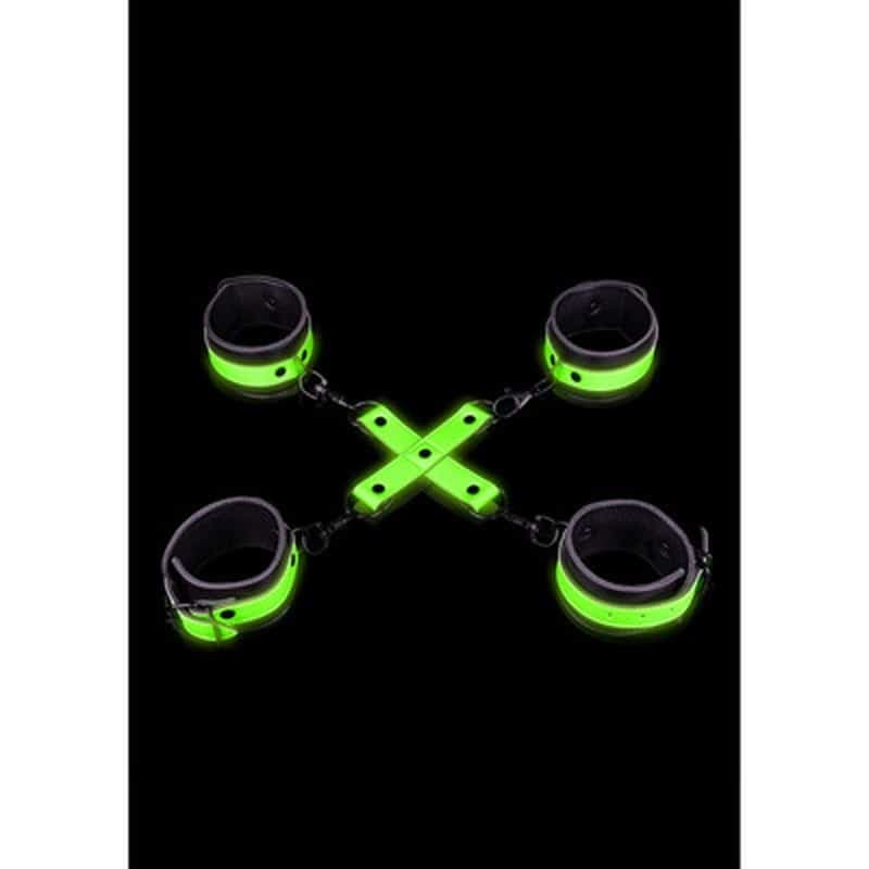 Algemas Para Pulsos E Tornozelos Com Hogtie Glow In The Dark Ouch!