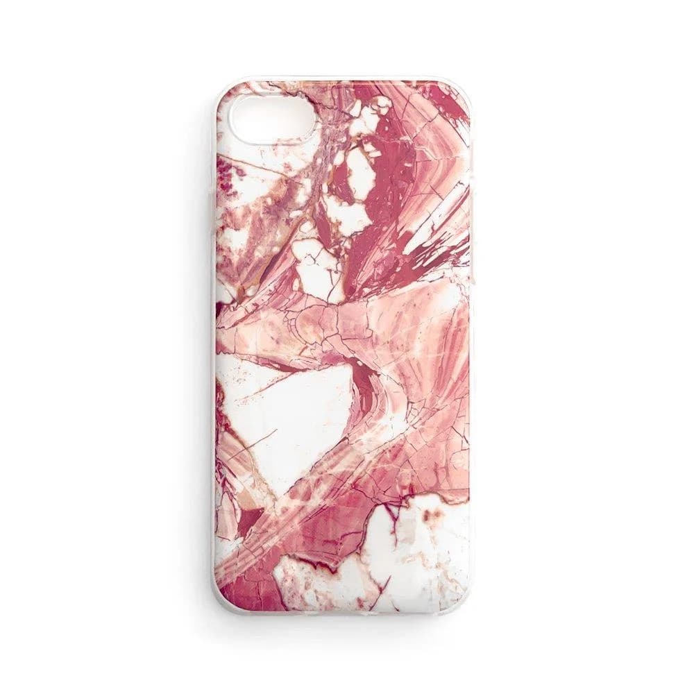 Capa de capa Wozinsky Marble TPU para Xiaomi Redmi Note 7 rosa