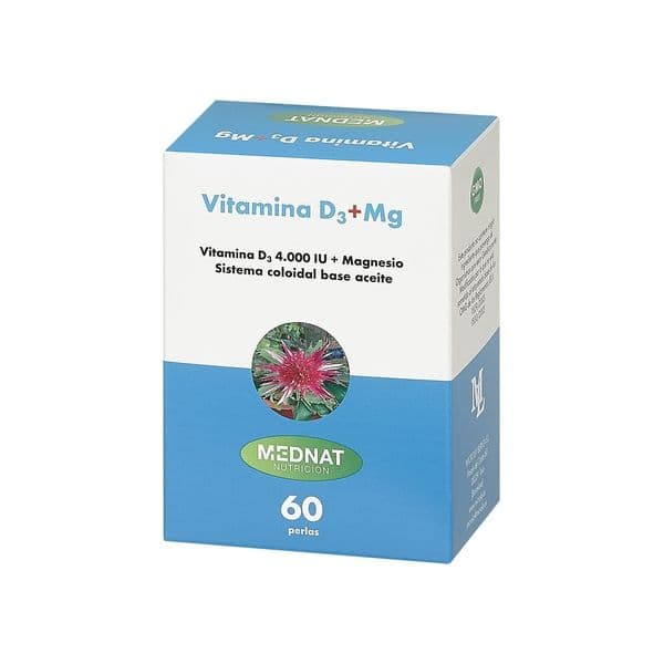 Mednat Vitamina D3+Mg 60 Pérolas