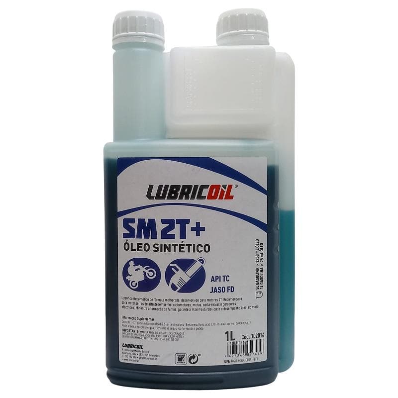 OLEO LUBRICOIL SM 2T+ SINTETICO C/ DOSEADOR 1L