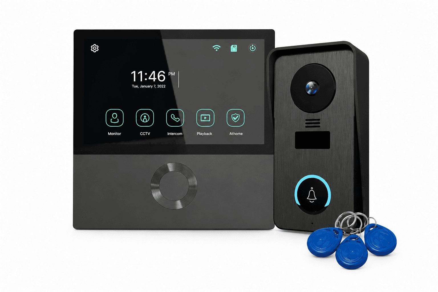 Moes MYHOME-WM7 - Kit Videoporteiro WiFi 7" 4 Fios