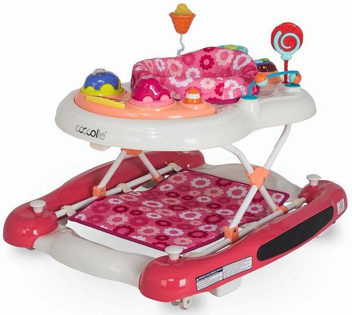 Andador com baloiço Coccolle Inizio Pink