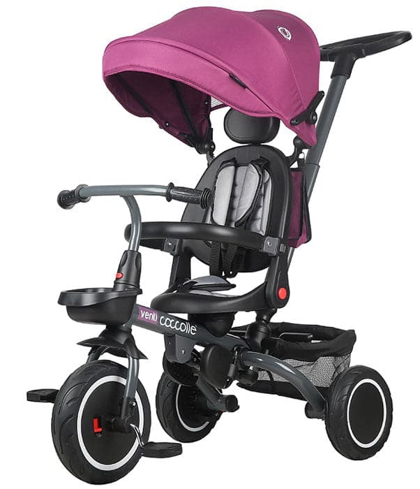 Triciclo multifuncional Coccolle Venti Magenta