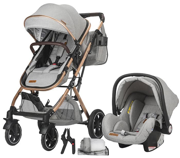 Carrinho de passeio conversãvel 3 em 1 Cocolle Ravello Moonlit Grey