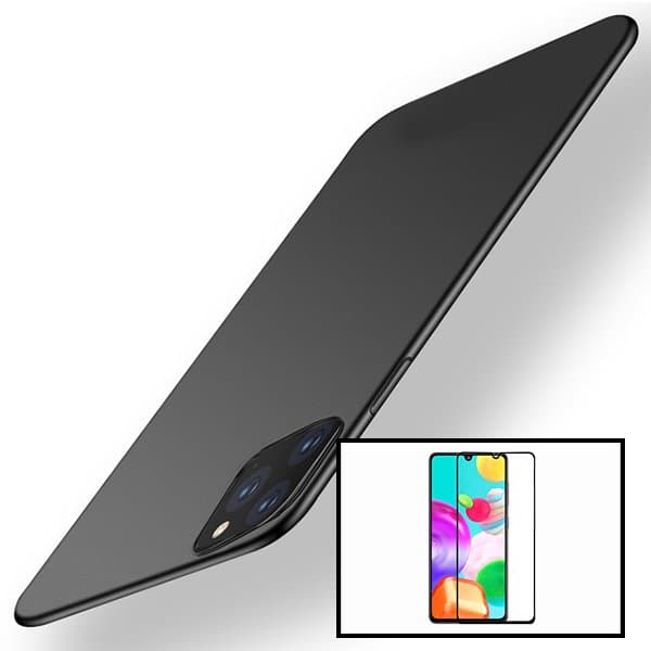 Kit Vidro Premium Full Cover + Capa SlimShield para Xiaomi Redmi 9 Activ - Preto